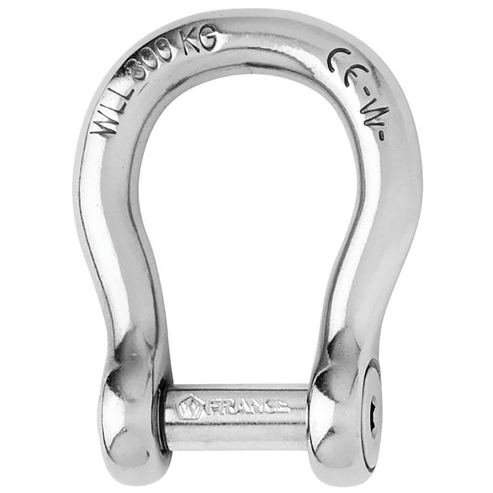 Wichard Self - Locking Allen Head Pin Bow Shackle - 10mm Diameter - 13/32" [01345] - Houseboatparts.com