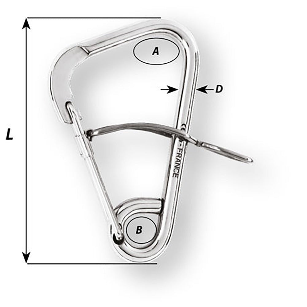 Wichard Automatic Mooring Hook - 170mm Length - 6 - 11/16" [02329] - Houseboatparts.com