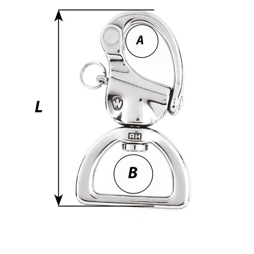 Wichard Webbing Snap Shackle - 3 - 1/8" [02374] - Houseboatparts.com
