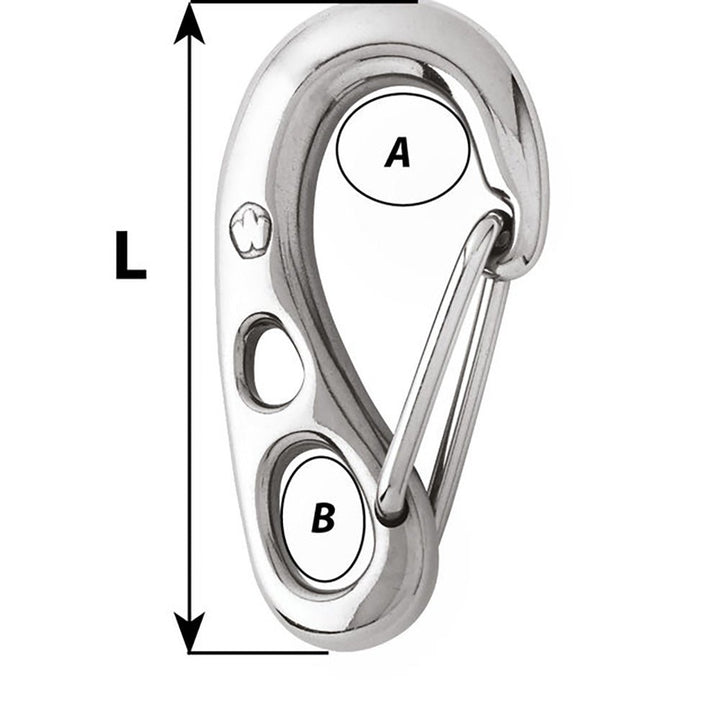 Wichard HR Safety Snap Hook - 100mm Length - 3 - 15/16" [02382] - Houseboatparts.com