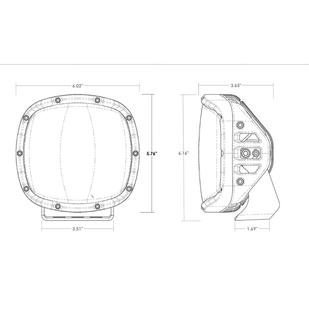 RIGID Industries Adapt XP w/Amber Pro Lens [300514] - Houseboatparts.com